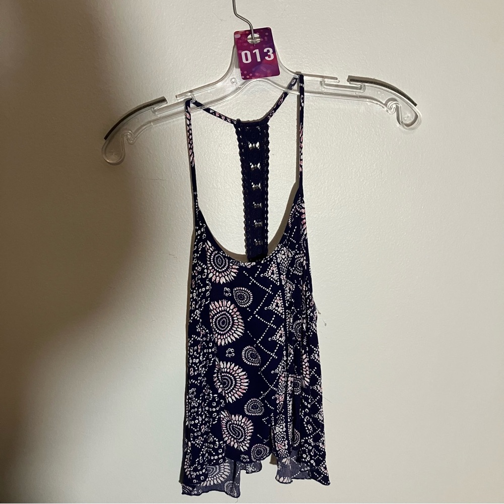 NWT #13 Ocean Drive Racer Back Flair Top